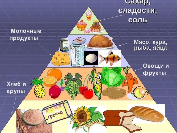 Дұрыс тамақтану пирамидасы